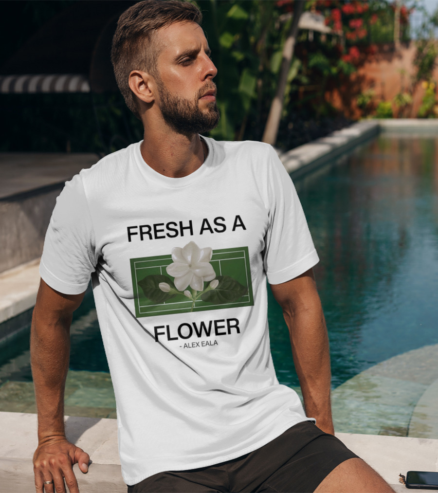Fresh As A Flower Alex Eala Tennis Court Blossom T-Shirt