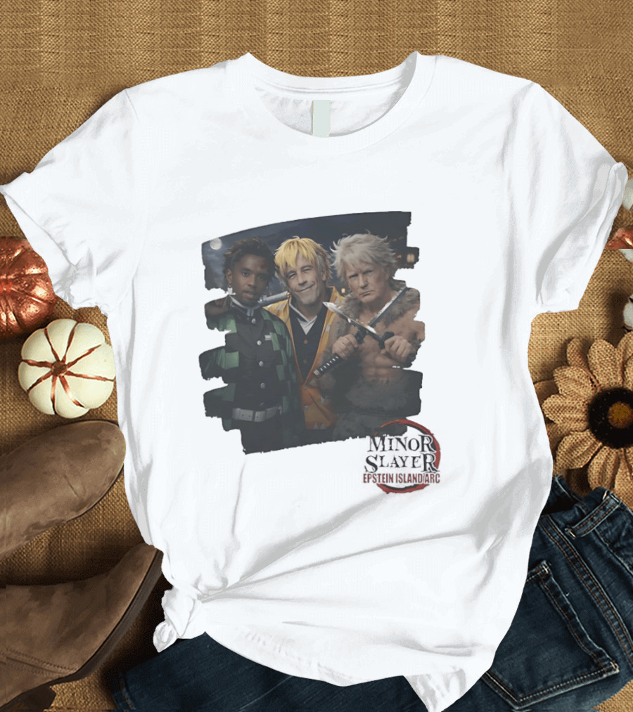 Minor Slayer Epstein Island Arc Characters Cosplay T-Shirt