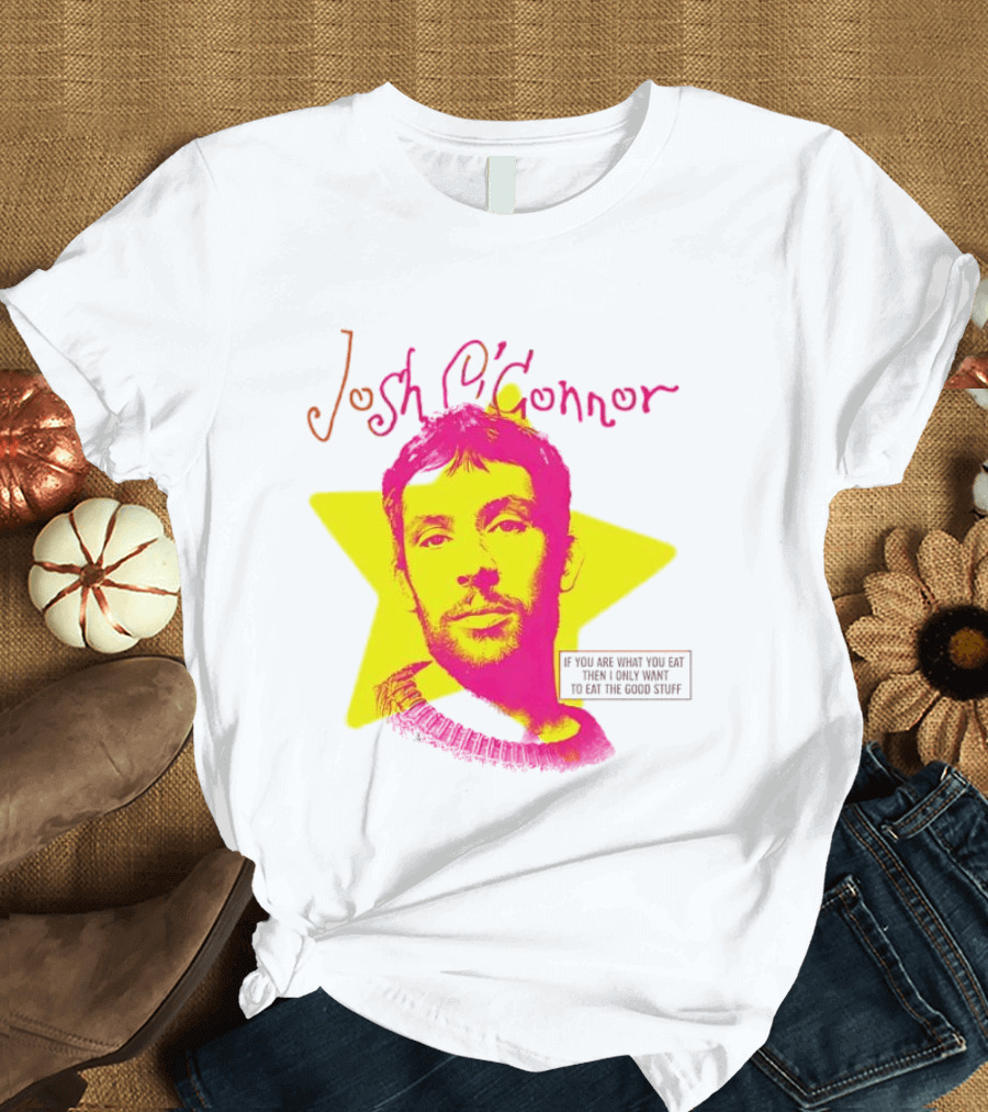 Josh O'Connor Bold Pink Yellow Star Style Eat Cooks Science T-Shirt