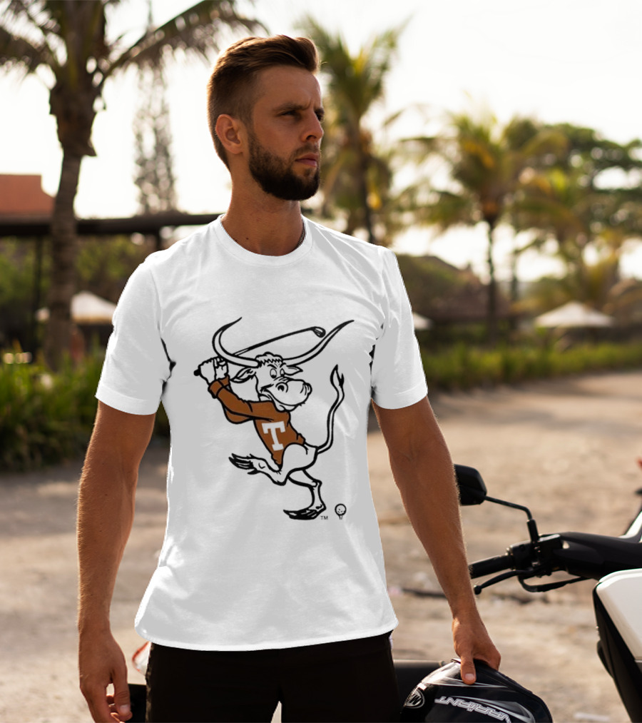 Texas Longhorn Swinging Bull Men's Golf T-Shirt