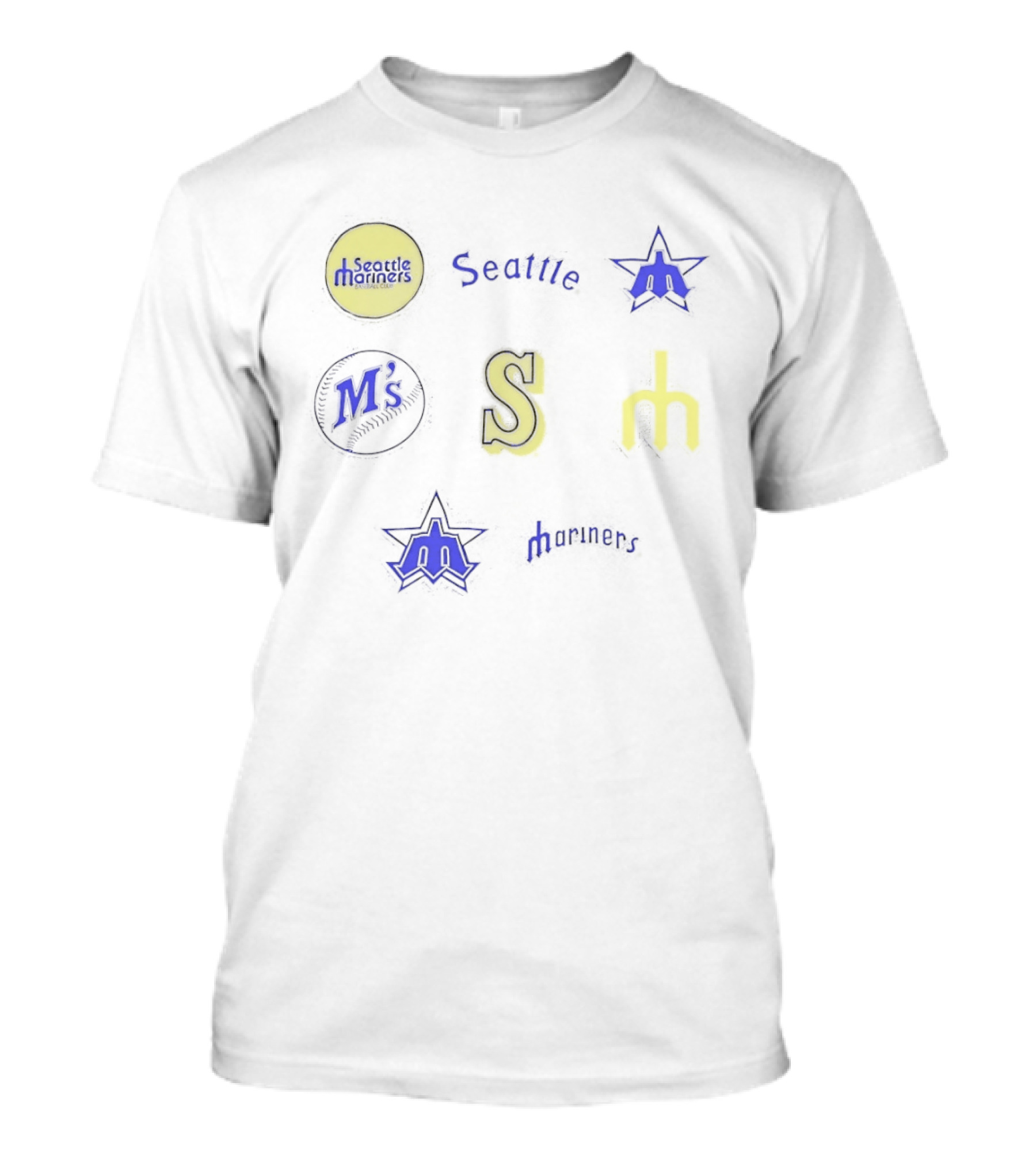 Seattle Mariners Ms S Trident Iconic History Quartz Foundation T-Shirt