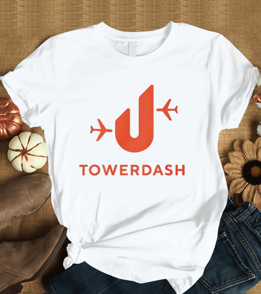 TOWER DASH Airplanes Iconic Red U Shape T-Shirt