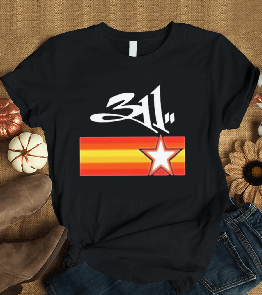 311 Band March 14 2026 Houston Star And Stripes T-Shirt