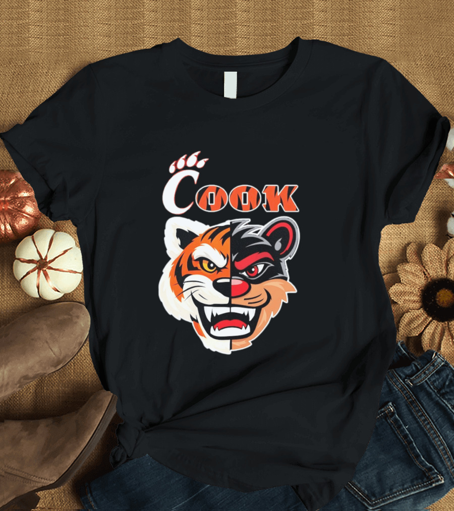 Cincinnati Bengals Bearcats Cook Split Face T-Shirt