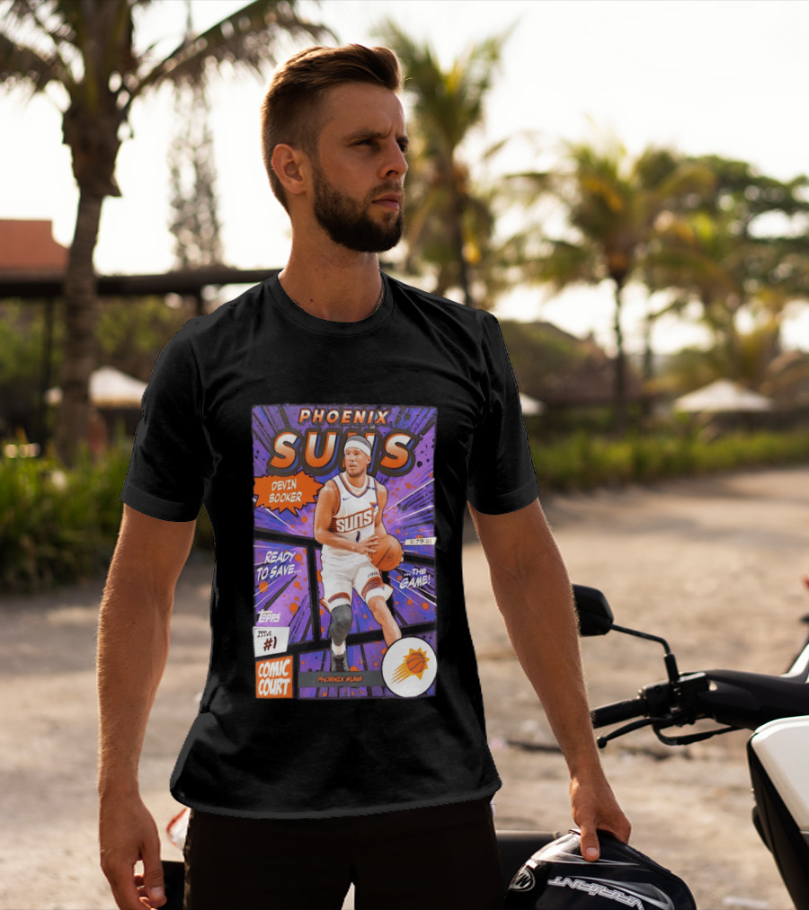 Phoenix Suns Devin Booker Comic Court Issue 1 T-Shirt