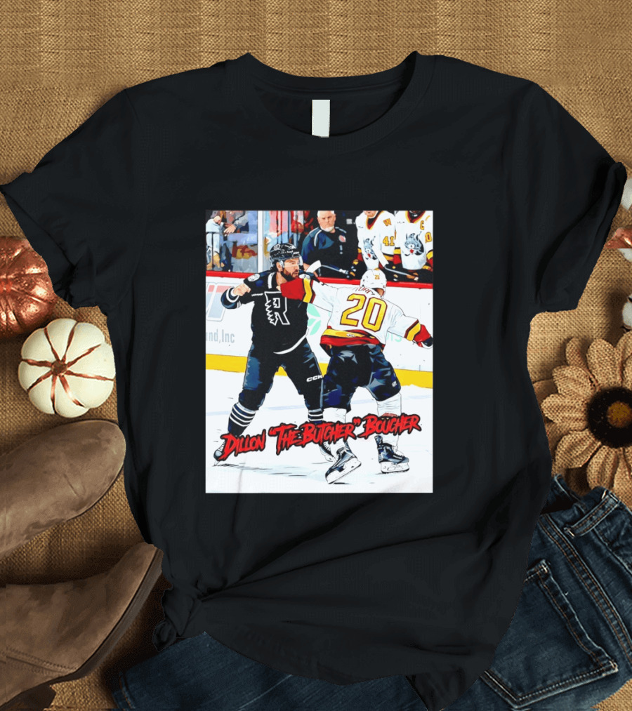Dillon The Butcher Boucher Rockford IceHogs Hockey Fight Scene T-Shirt
