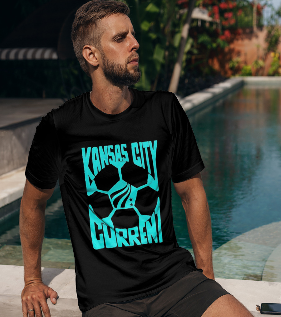 Kansas City Current NWSL Soccer Ball Kansas City Current T-Shirt