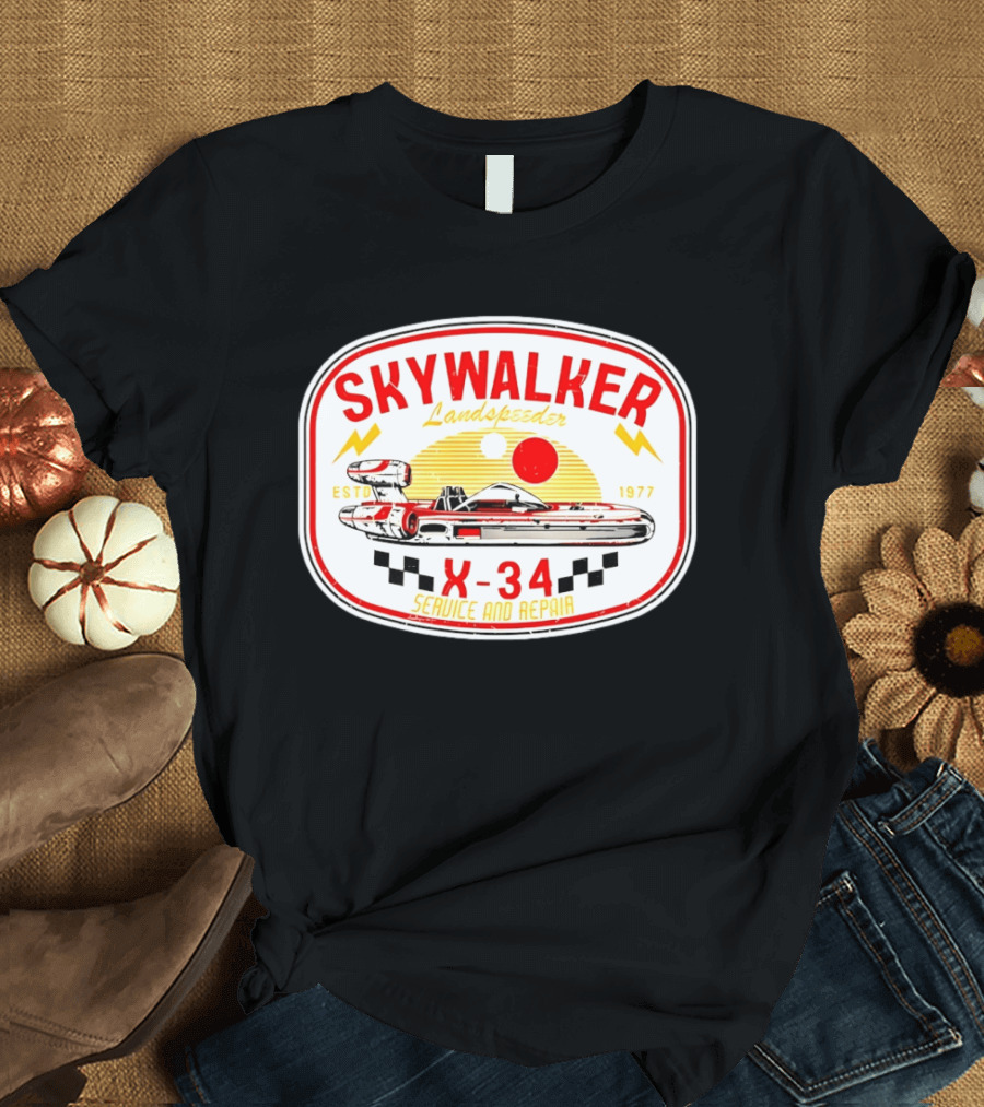 Skywalker Landspeeder X 34 Service And Repair Estd 1977 T-Shirt