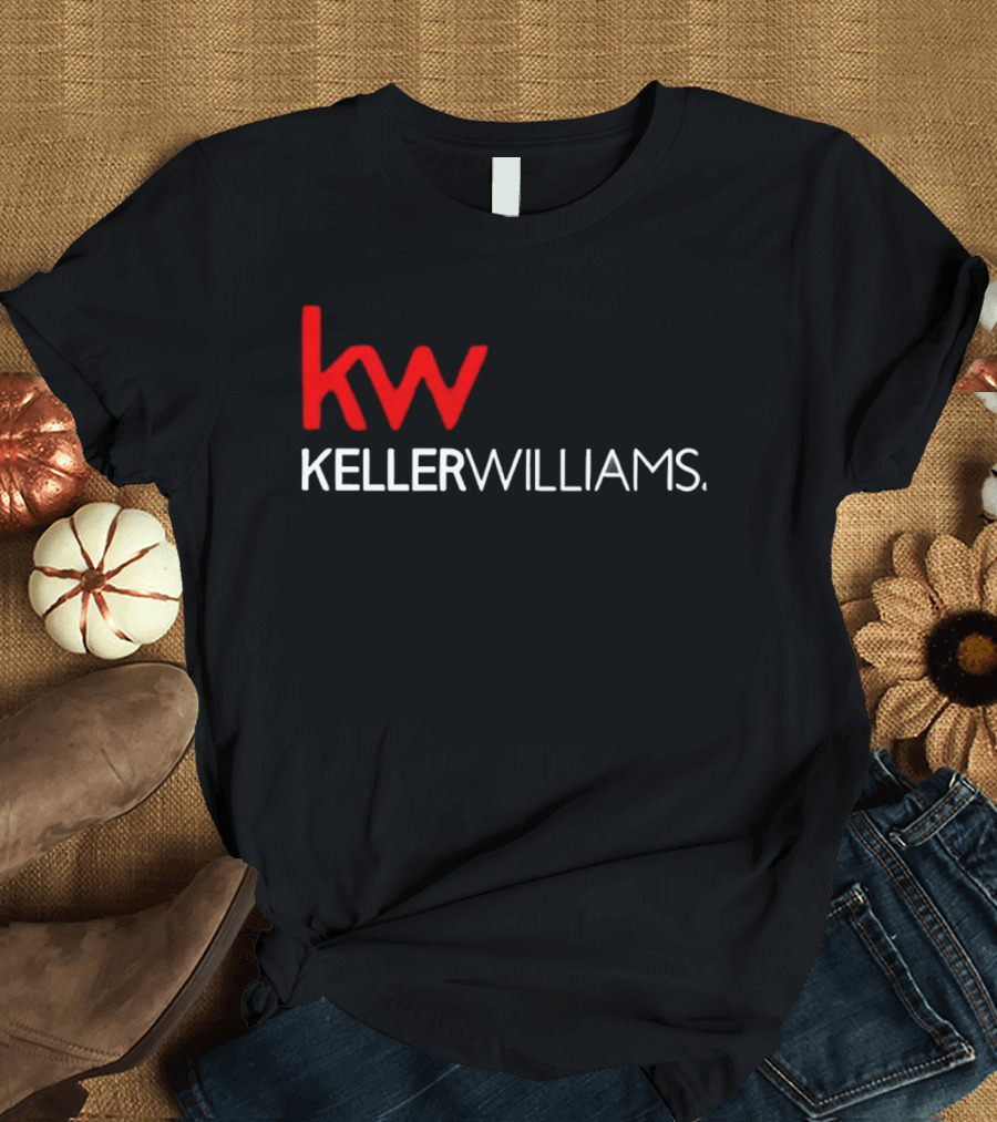 Keller Williams KW Full Mixed Red And White Vertical T-Shirt