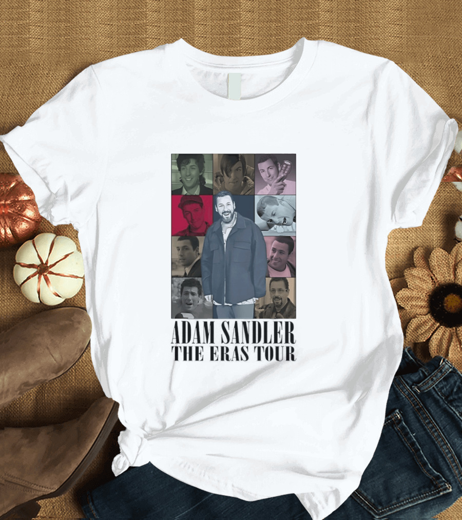 Adam Sandler The Eras Tour Nine Iconic Characters Collage T-Shirt