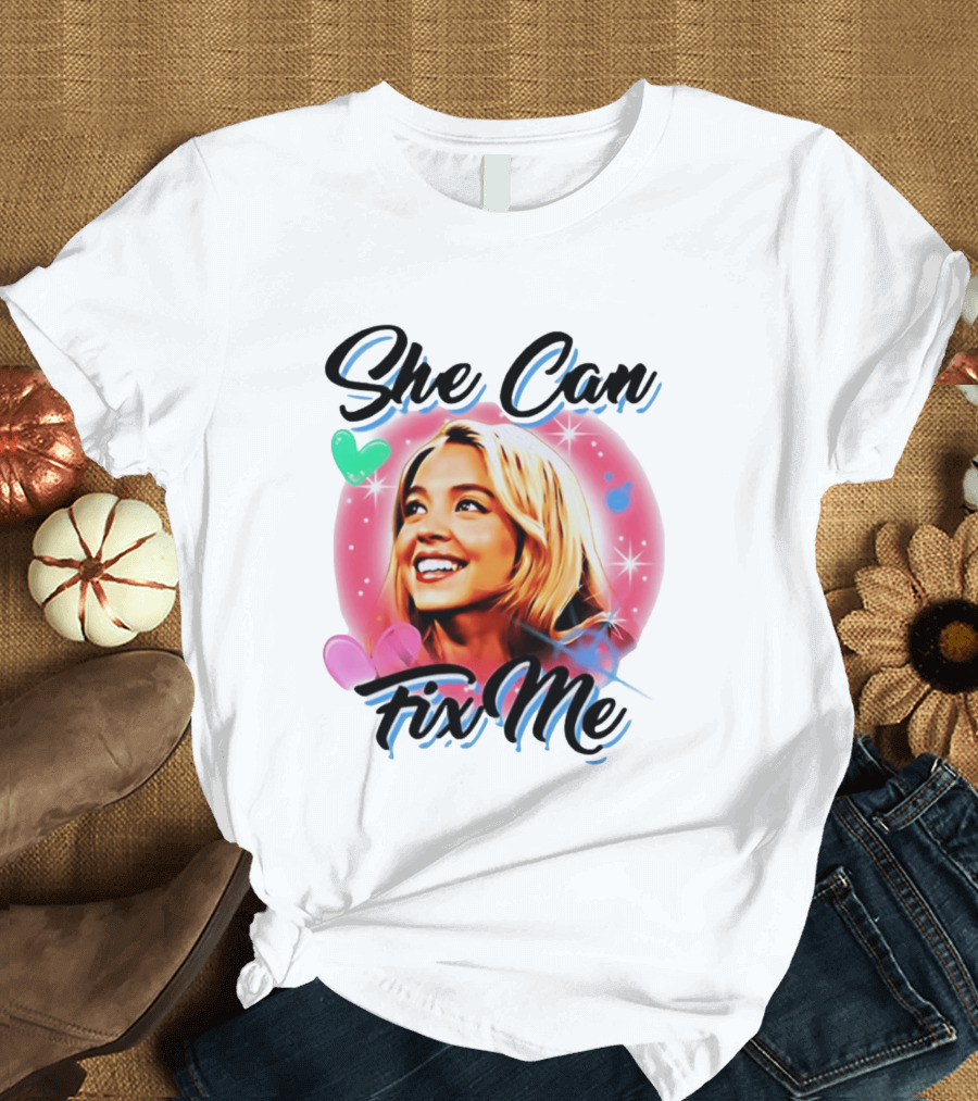 Sydney Sweeney Euphoria She Can Fix Me Hearts Stars T-Shirt