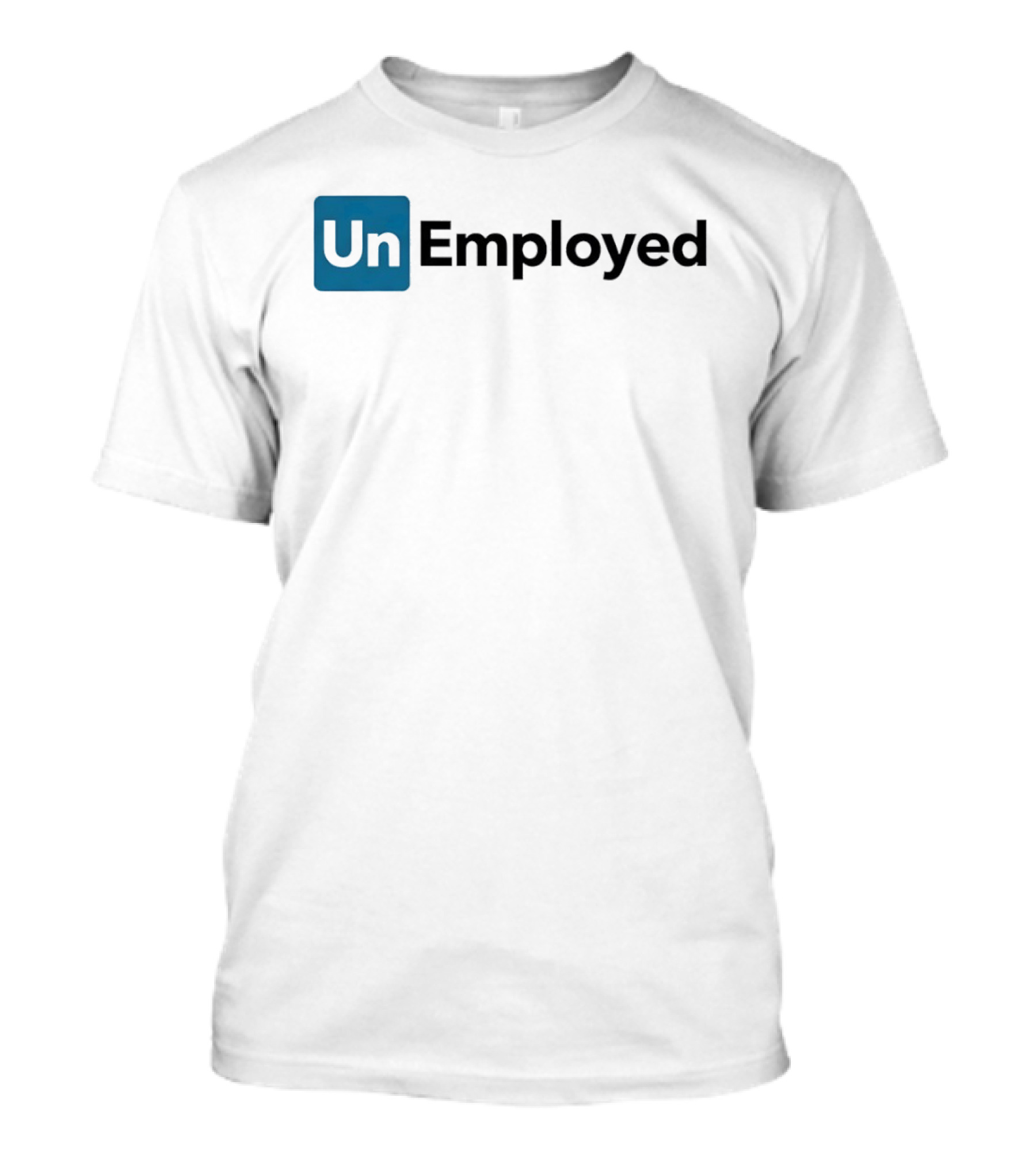 Un Employed Blue Square T-Shirt