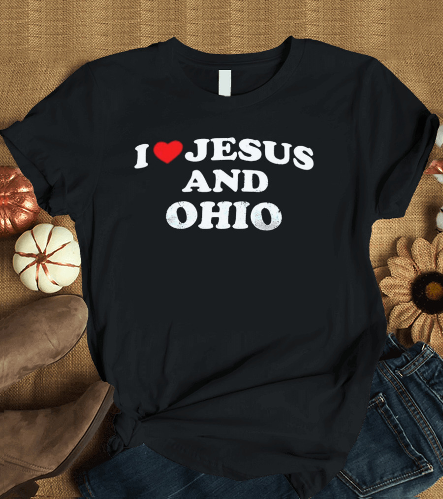 I Love Jesus Heart Ohio Passion T-Shirt