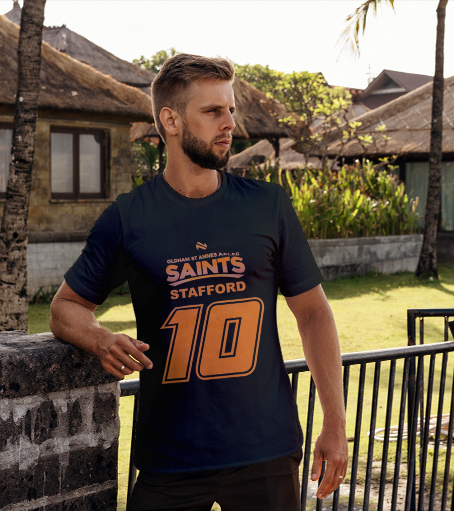 Oldham St Annes ARLFC Saints Stafford Number 10 T-Shirt