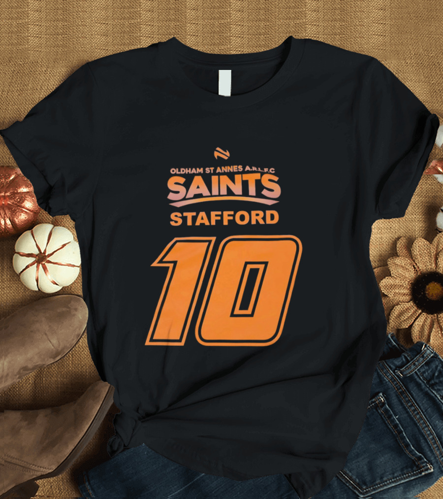 Oldham St Annes ARLFC Saints Stafford Number 10 T-Shirt