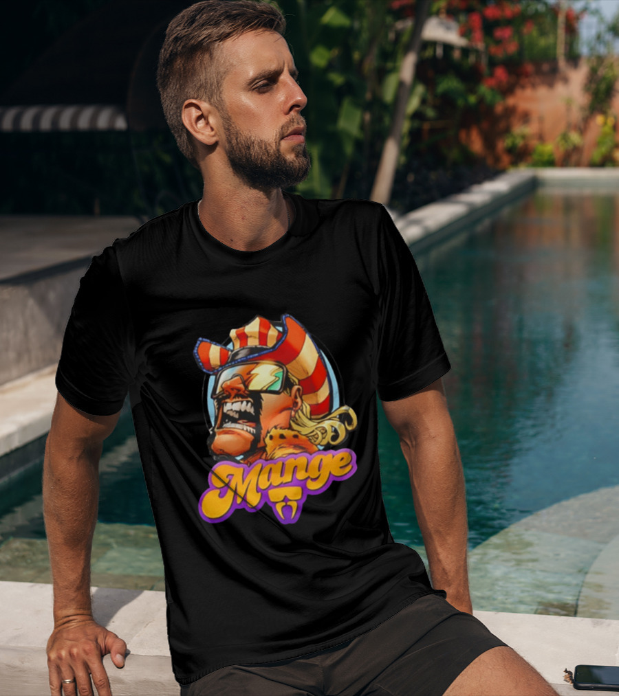 Mange Celebrate All Things Bold Comic Style Retro Hero T-Shirt