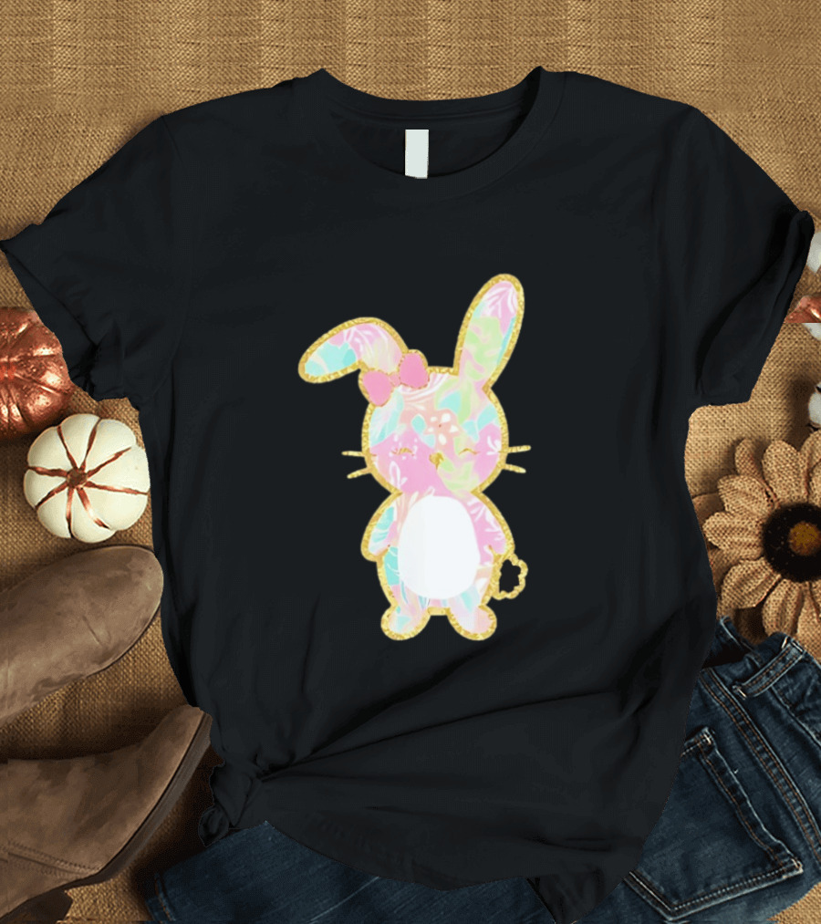 Palm Beach Pastel Preppy Bunny Easter Aesthetic T-Shirt