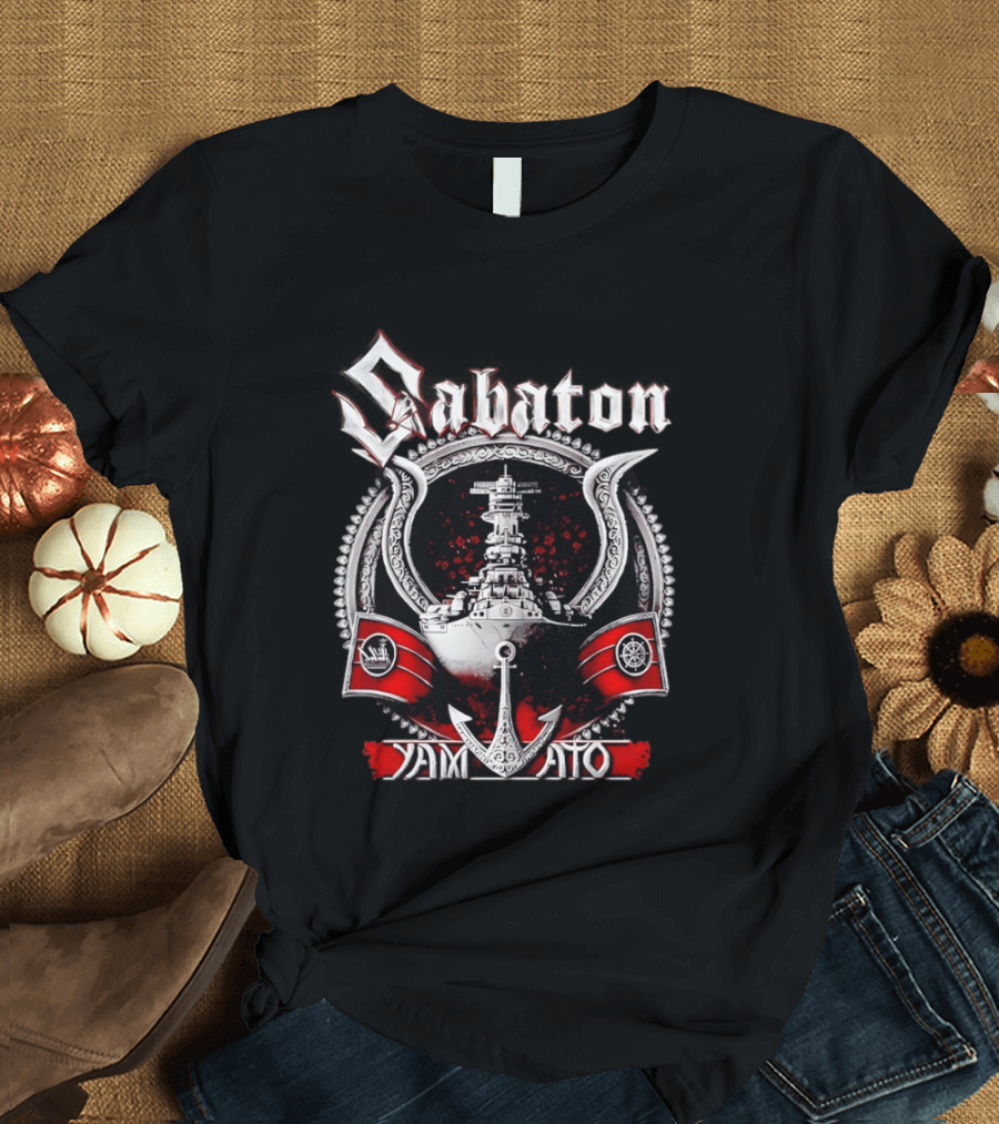 Sabaton Yamato Warship Anchor Nautical T-Shirt