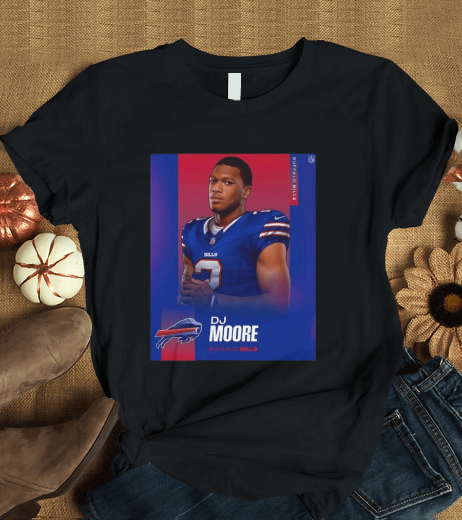 DJ Moore Buffalo Bills 2026 NFL Team Edition T-Shirt