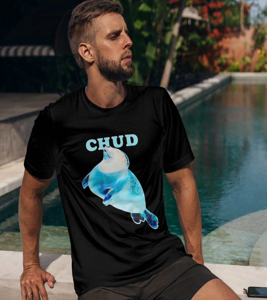 CHUD Seal Floating In Blue Water T-Shirt