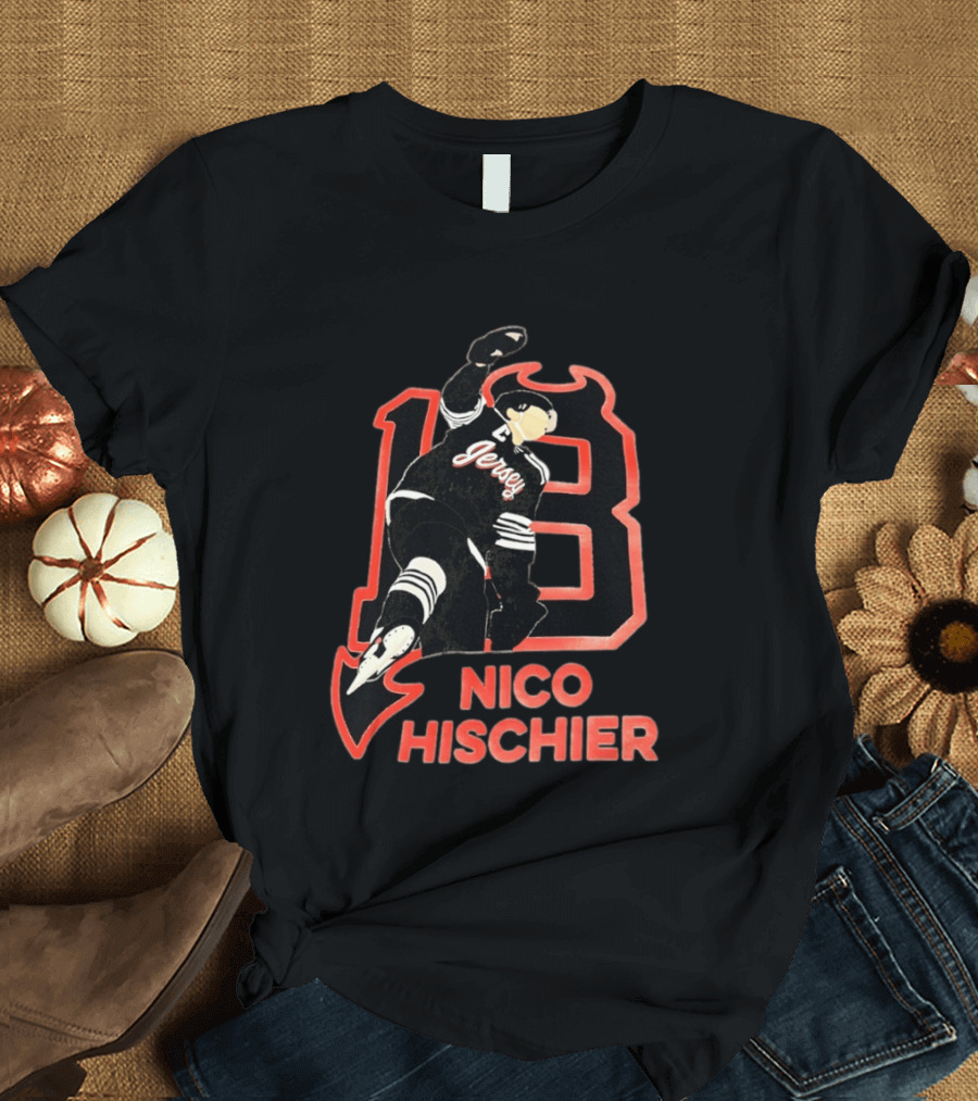 Nico Hischier New Jersey Devils Hockey T-Shirt