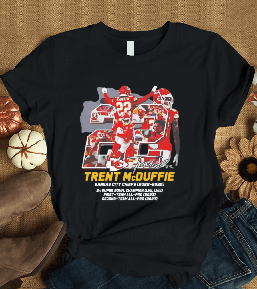 Kansas City Chiefs Trent McDuffie 2022 2025 Thank You For The Memories T-Shirt