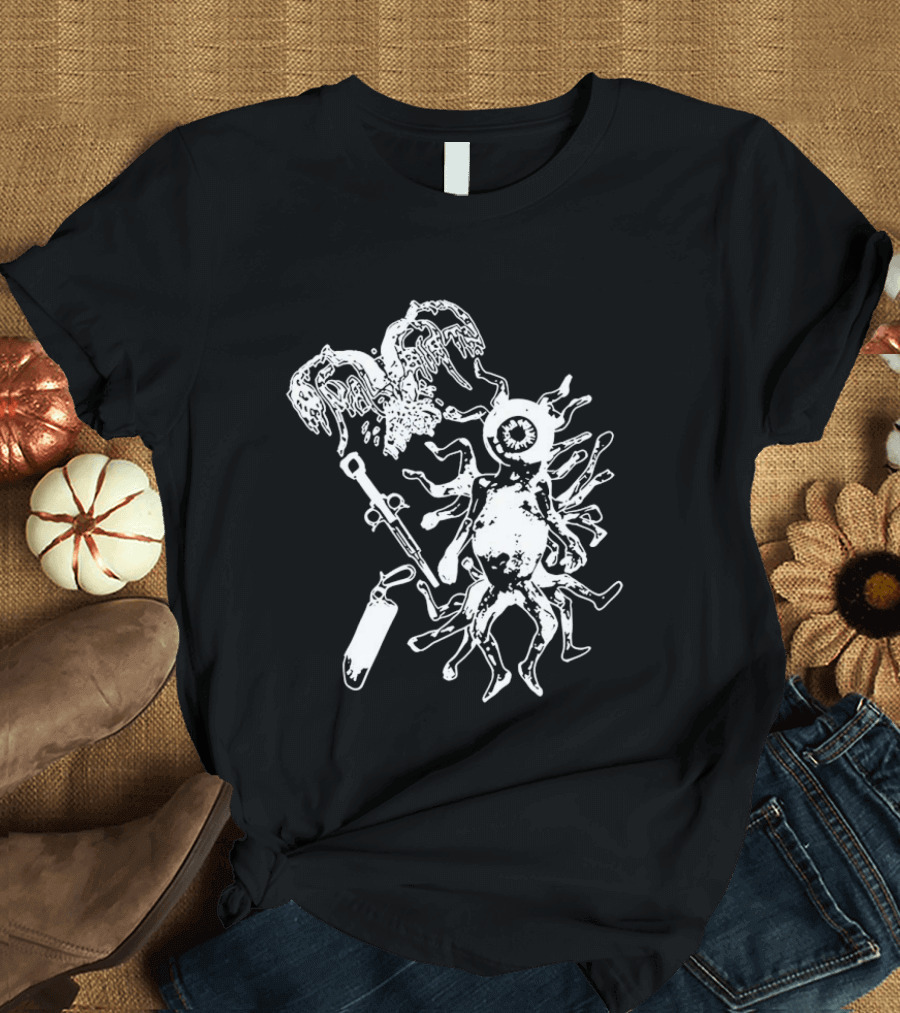 Anal Birth Fetal Abominations Alien Creature Art Horror T-Shirt