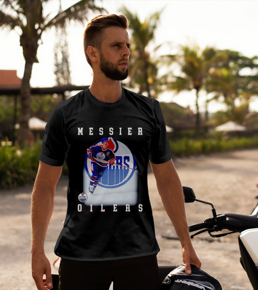 Edmonton Oilers Mark Messier Legendary Hockey Player Iconic Team Legacy T-Shirt