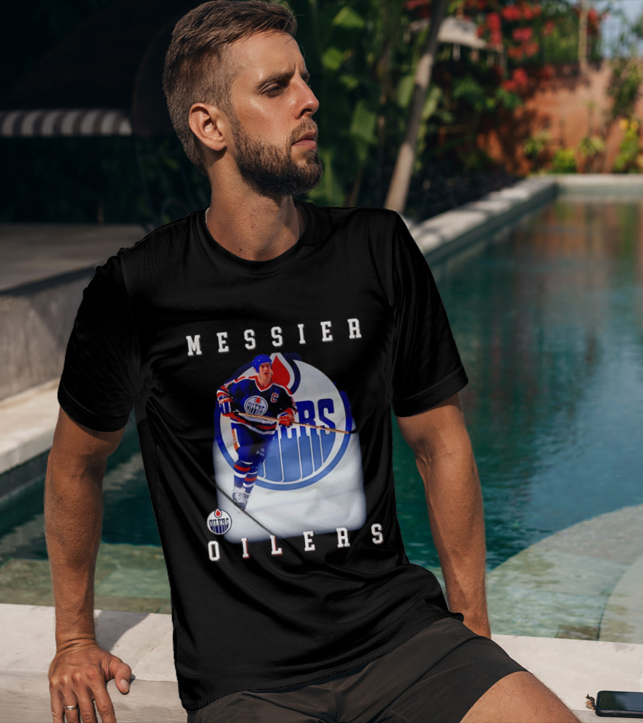 Edmonton Oilers Mark Messier Legendary Hockey Player Iconic Team Legacy T-Shirt