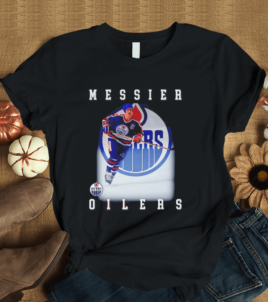 Edmonton Oilers Mark Messier Legendary Hockey Player Iconic Team Legacy T-Shirt