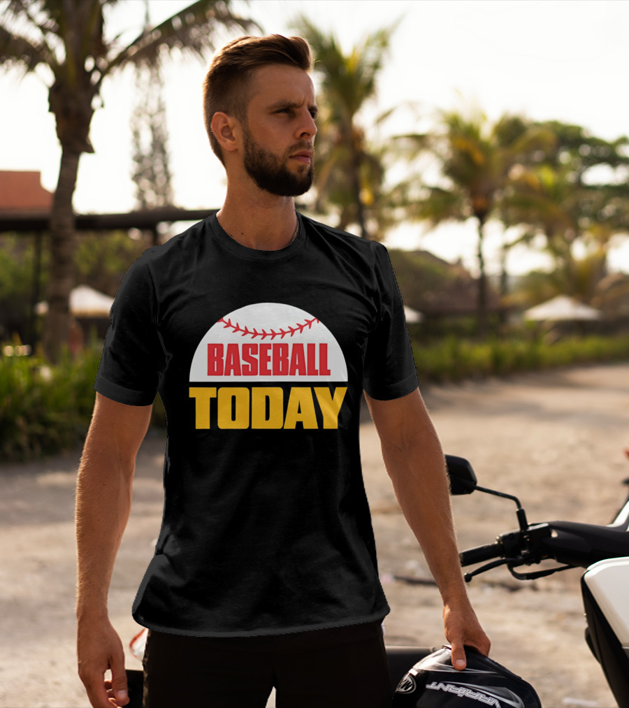 Baseball Today Embroidered 2026 Vintage Style Sports T-Shirt