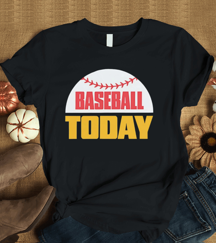 Baseball Today Embroidered 2026 Vintage Style Sports T-Shirt