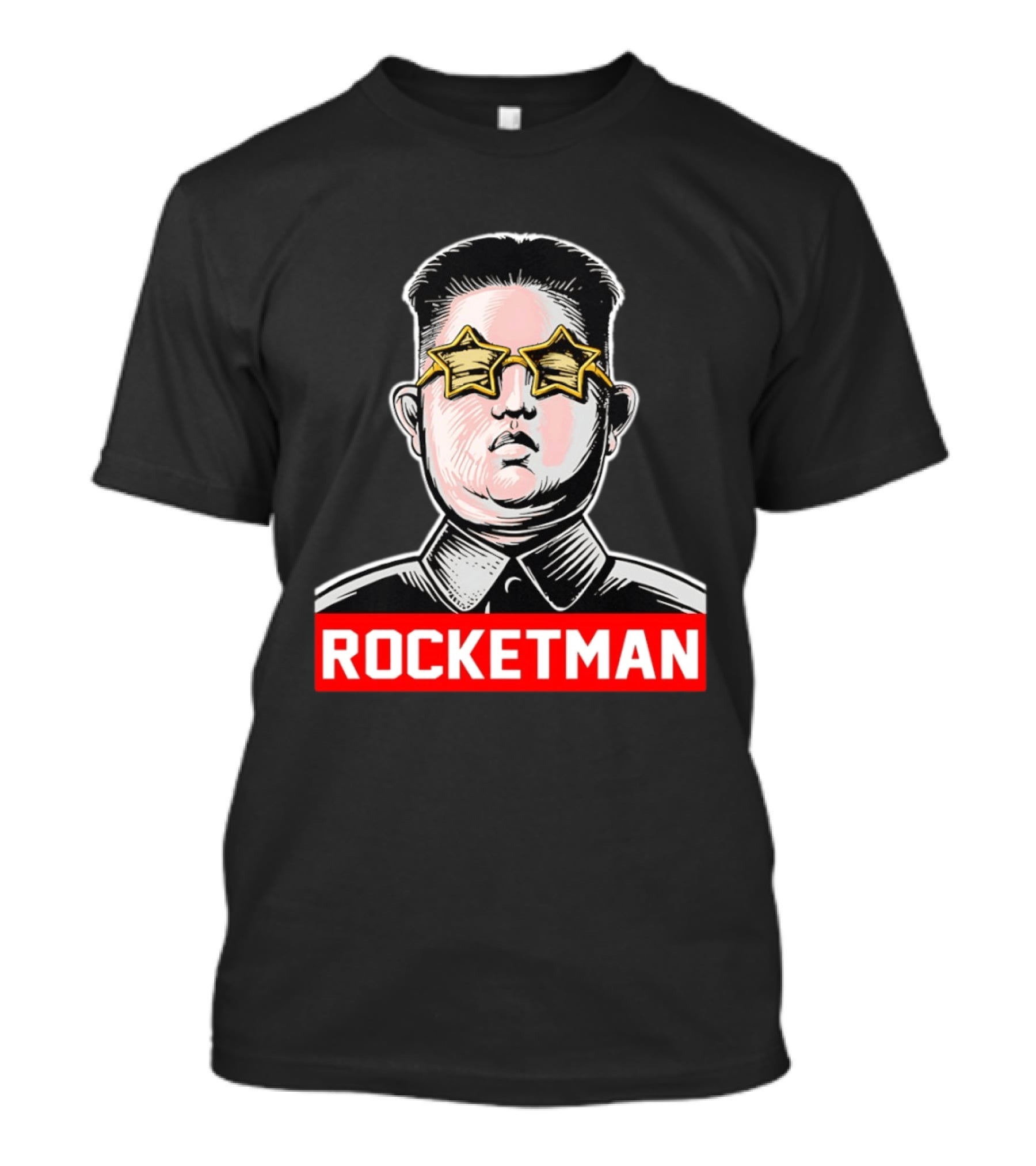 Kim Jong Un Star Glasses Rocketman T-Shirt