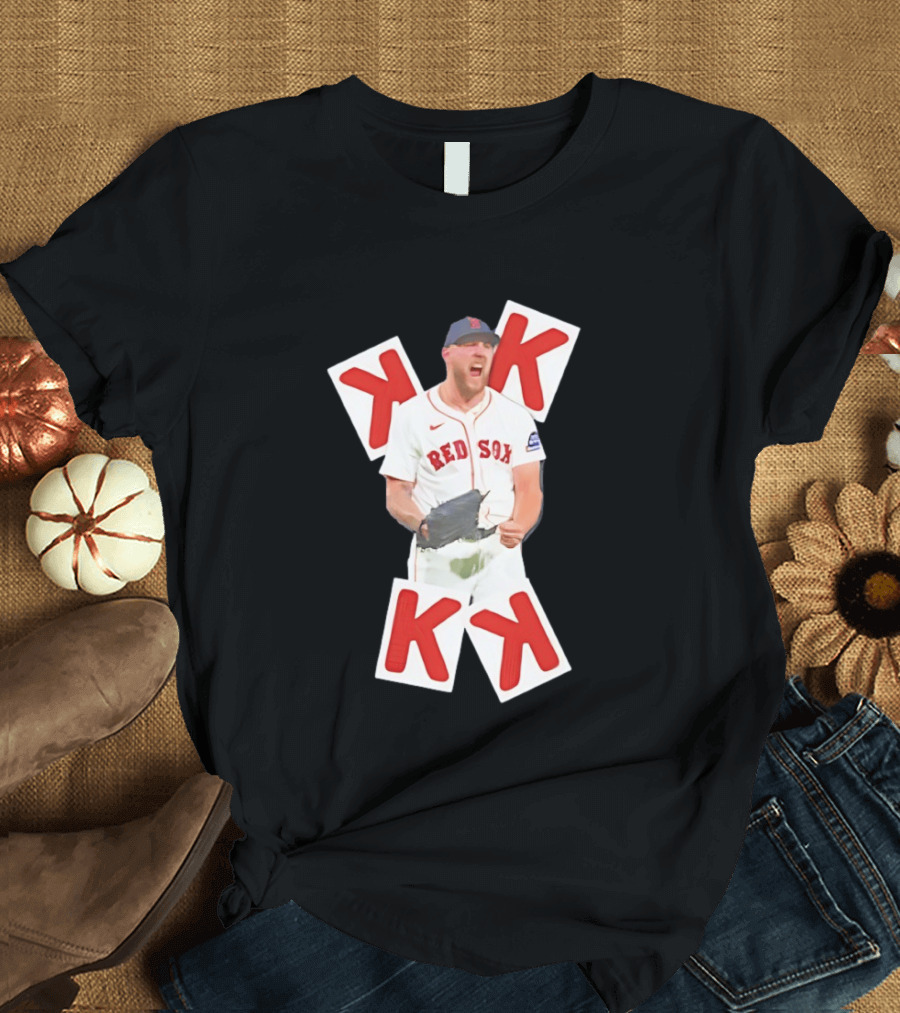 Garrett Crochet Red Sox Strikeout K Cards T-Shirt