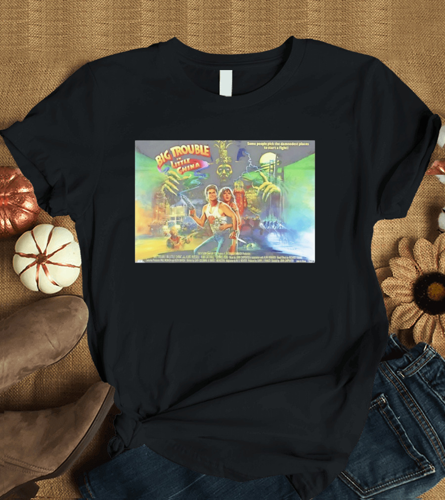 Big Trouble In Little China Culture Pop Movie Art Featuring Classic Characters T-Shirt