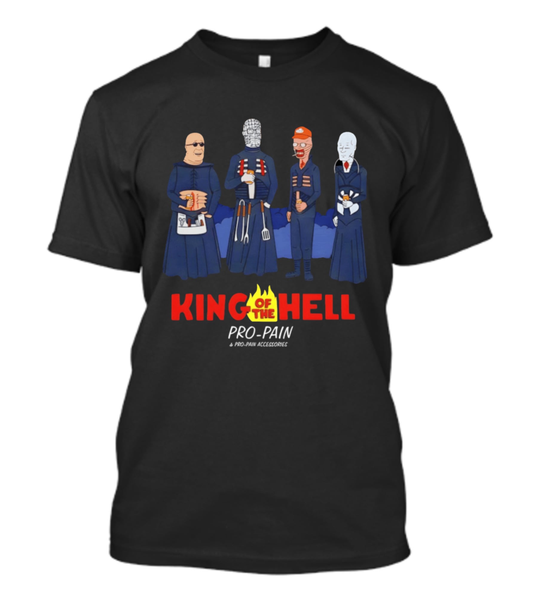 King Of The Hell Pro Pain Characters Mashup T-Shirt