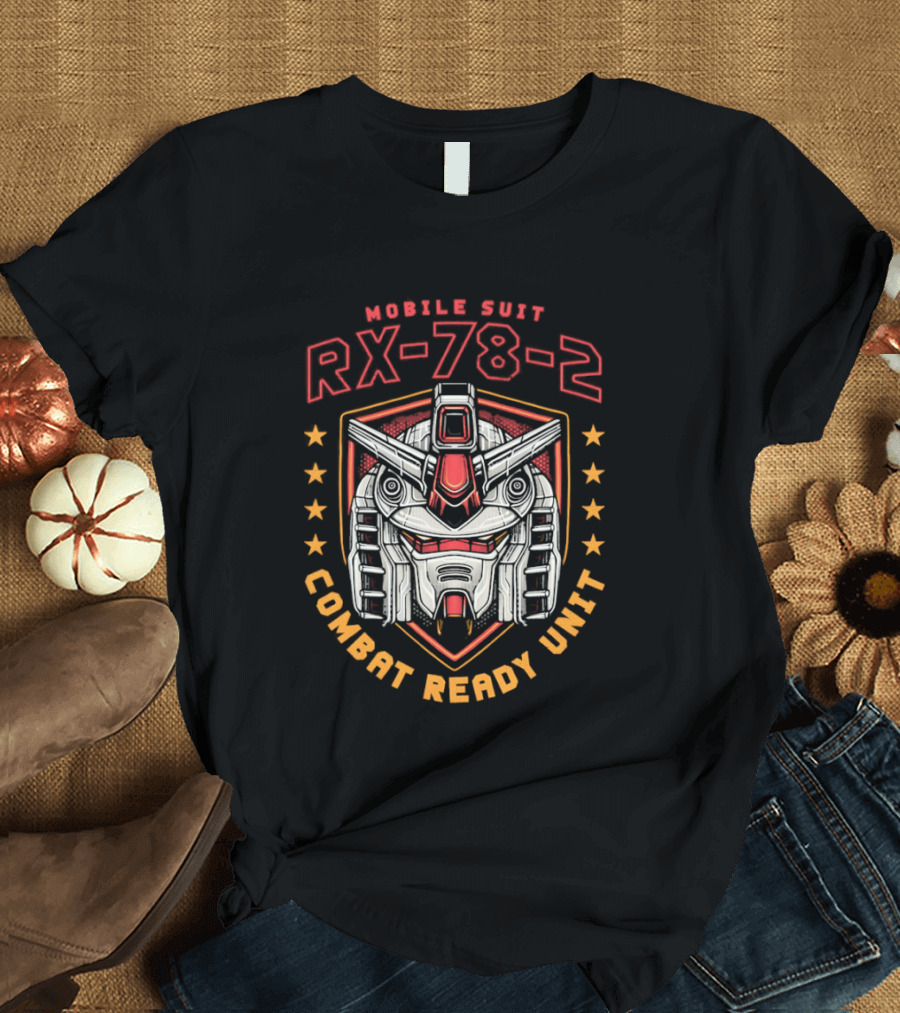Mobile Suit RX 78 2 Combat Ready Unit Big Head T-Shirt