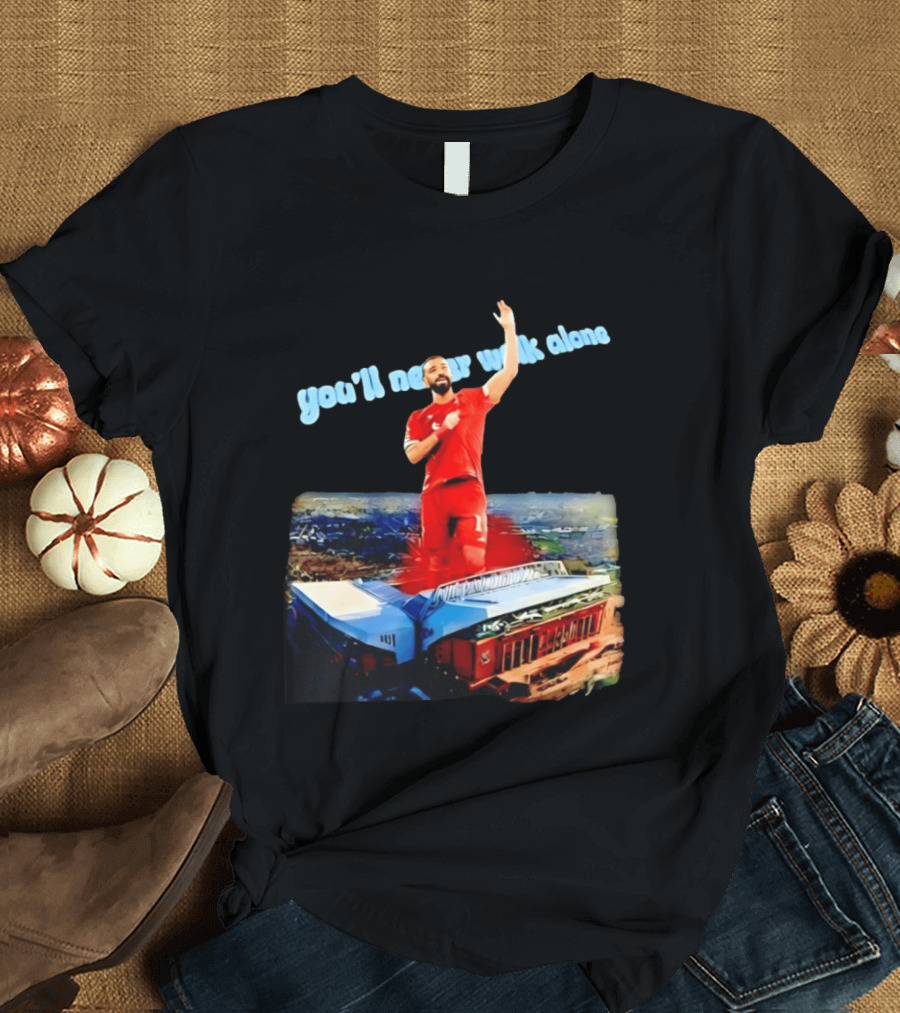 Mohamed Salah You'll Never Walk Alone Liverpool FC Stadium T-Shirt