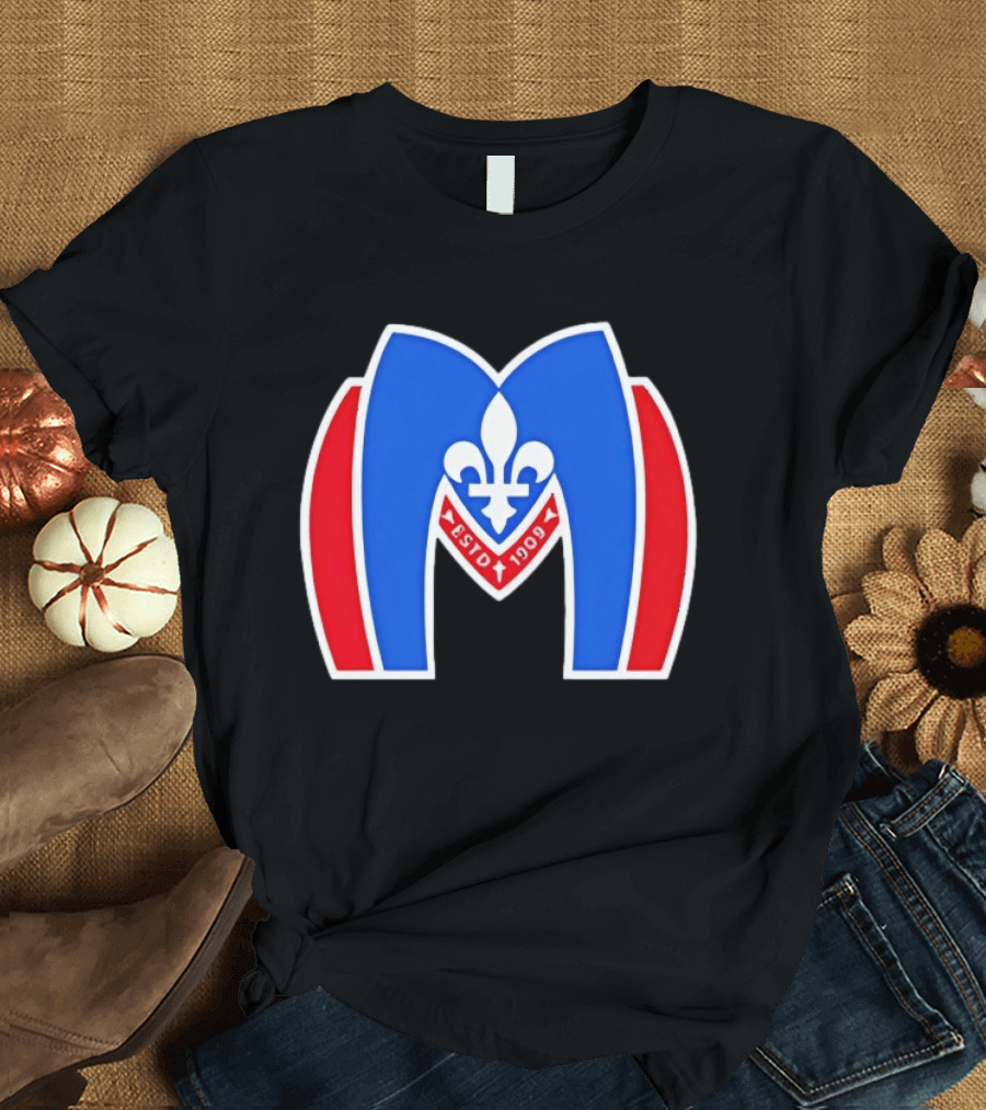 Montreal Metros Shane Hollander ESTD 1909 Fleur De Lis T-Shirt
