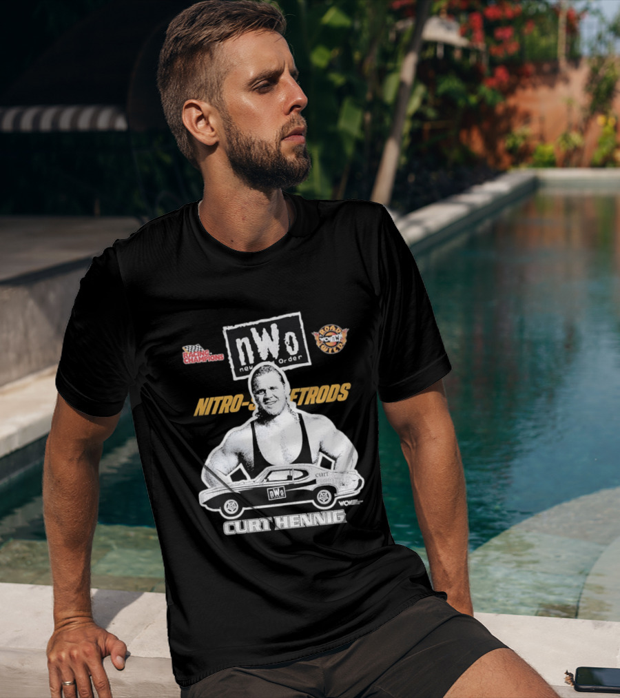 Mr. Perfect Curt Hennig NWo New World Order WCW Nitro Racing Champions Road Wild T-Shirt