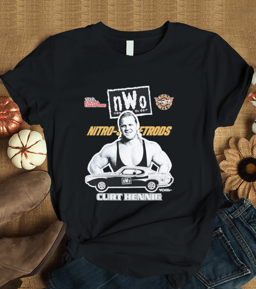 Mr. Perfect Curt Hennig NWo New World Order WCW Nitro Racing Champions Road Wild T-Shirt