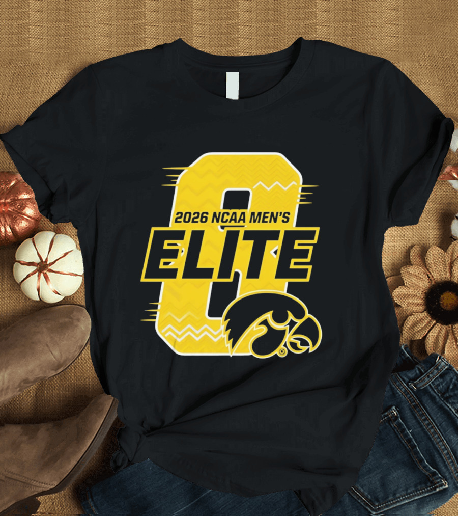 Iowa Hawkeyes 2026 NCAA Men's Elite 8 Basketball T-Shirt