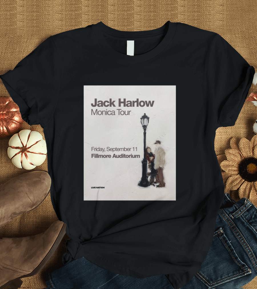 Jack Harlow Monica Tour Fillmore Auditorium Friday September 11 Live Nation T-Shirt