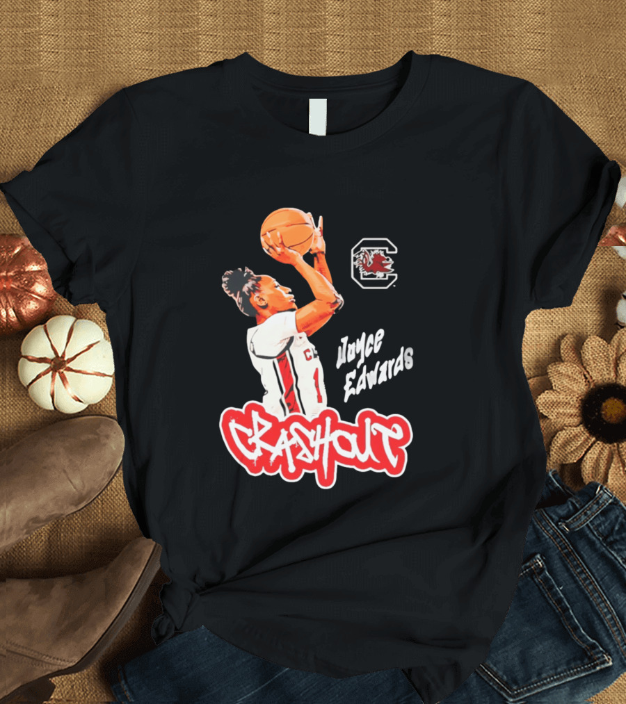 Joyce Edwards Crashout South Carolina Gamecocks Basketball T-Shirt