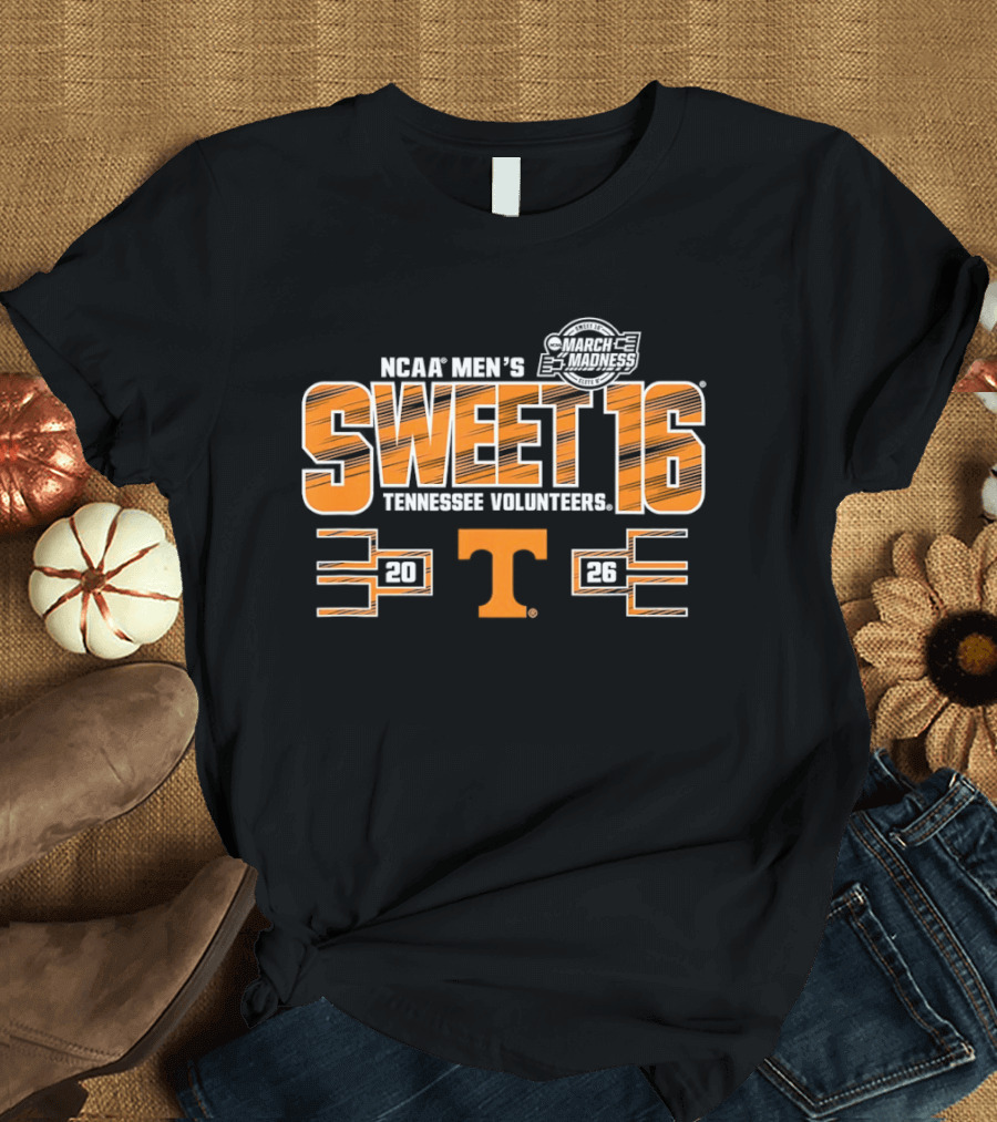 NCAA Men's 2026 Sweet 16 Tennessee Volunteers March Madness T-Shirt