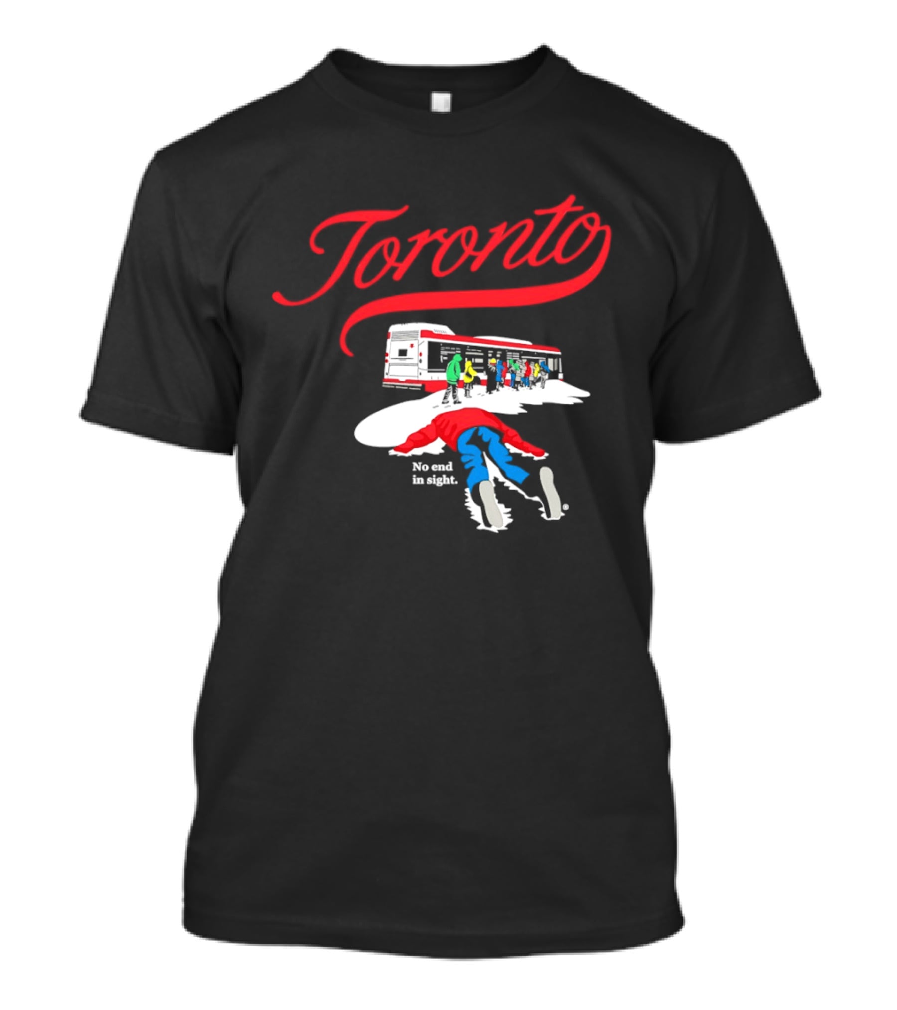 Toronto Transit Commission Bus No End In Sight T-Shirt