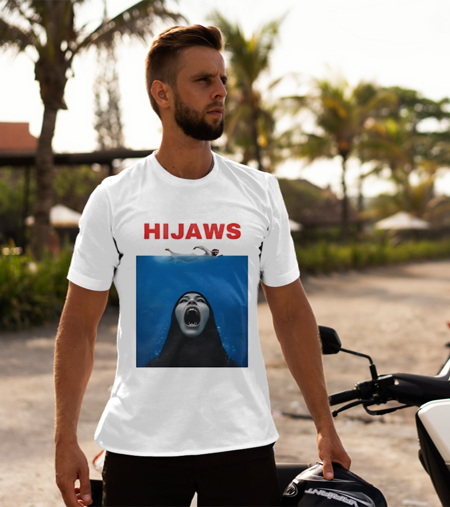 Hijaws Parody Jaws Movie T-Shirt