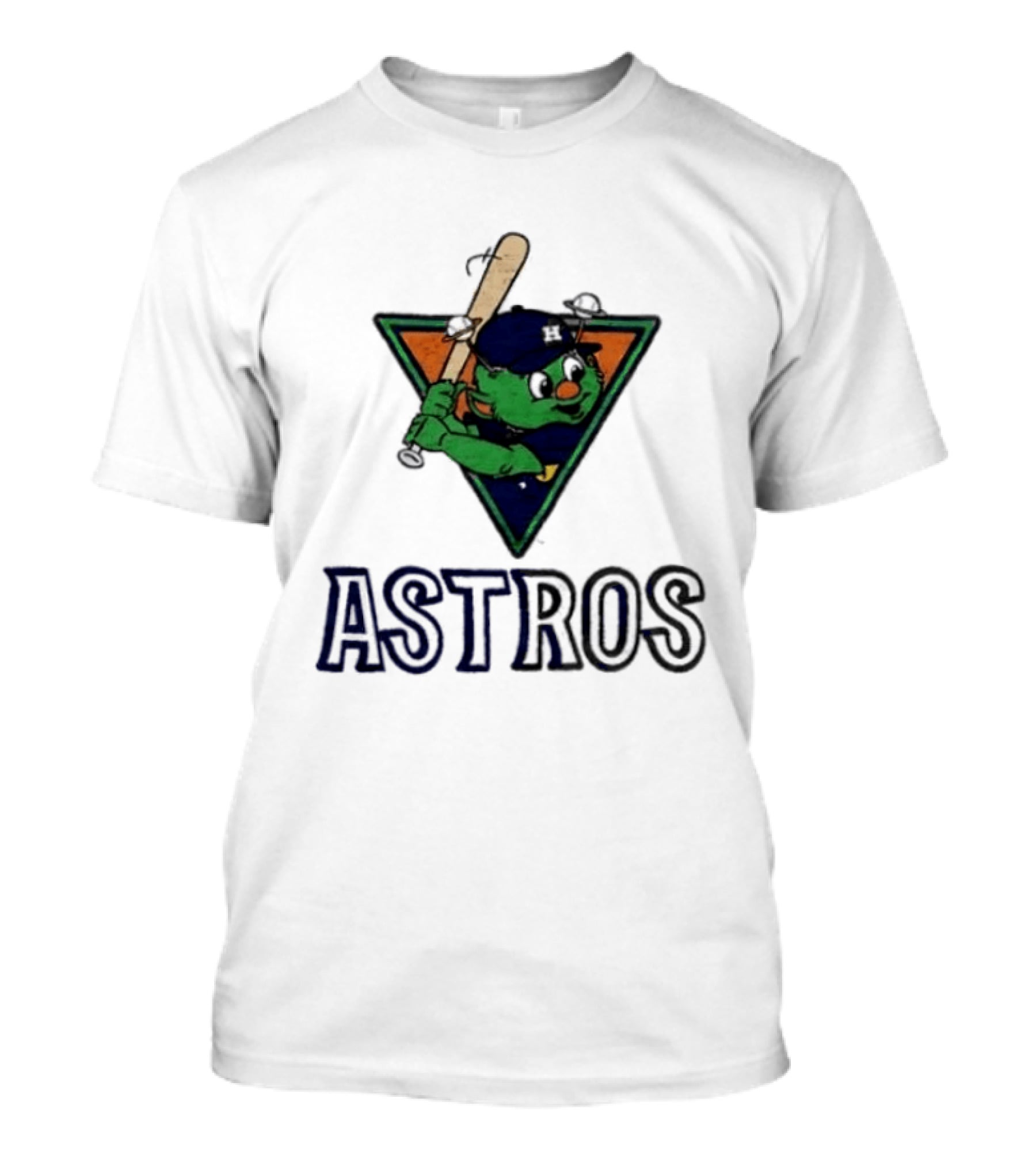 Astros Orbit Baseball Character Triangular Backdrop Homage T-Shirt