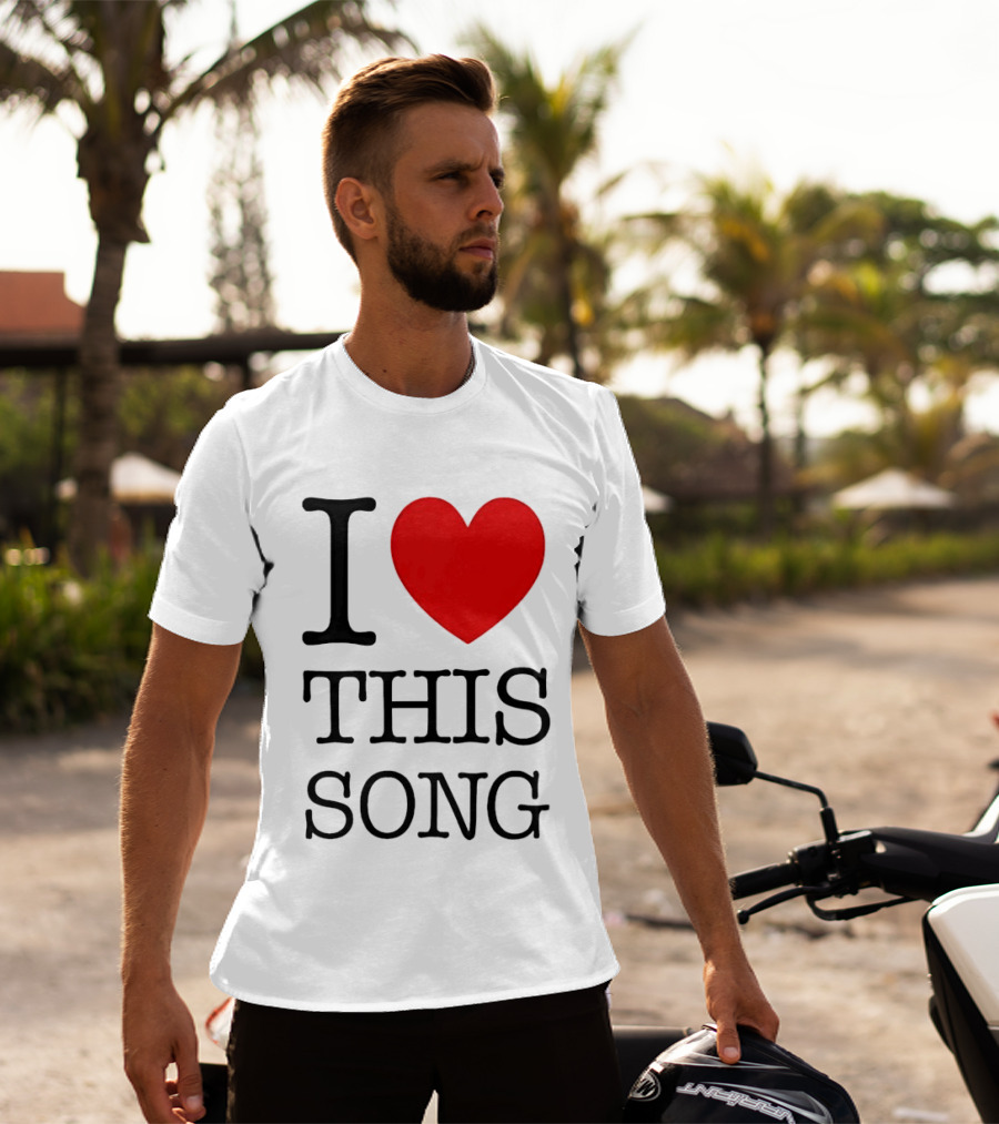 I Heart This Song Music Lover Enthusiast Trendy T-Shirt