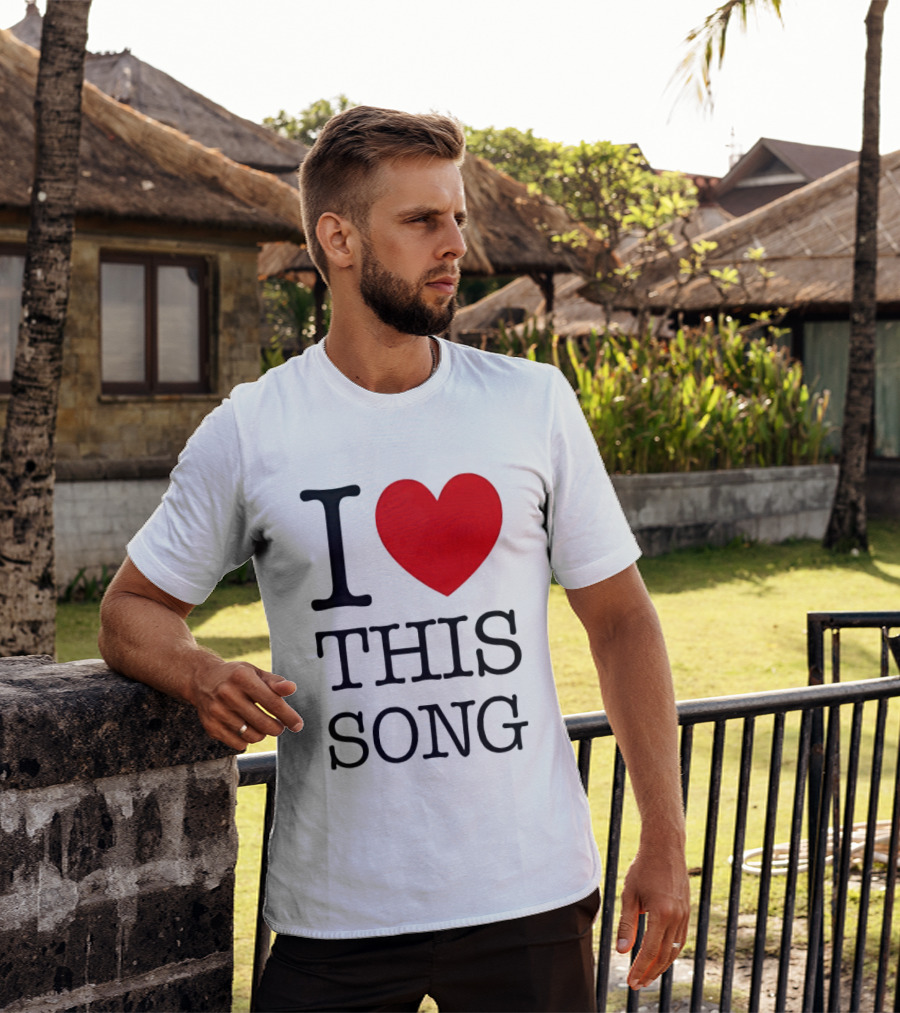I Heart This Song Music Lover Enthusiast Trendy T-Shirt